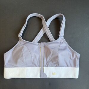 SheFit Ultimate Sports Bra Medium Max Support High Impact Zip 110002 Victorious